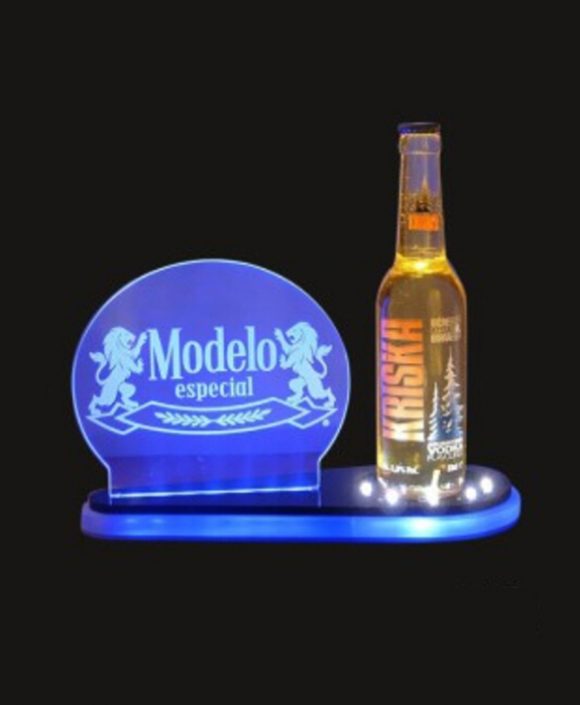 acrylic led beer bottle display ld-pd14