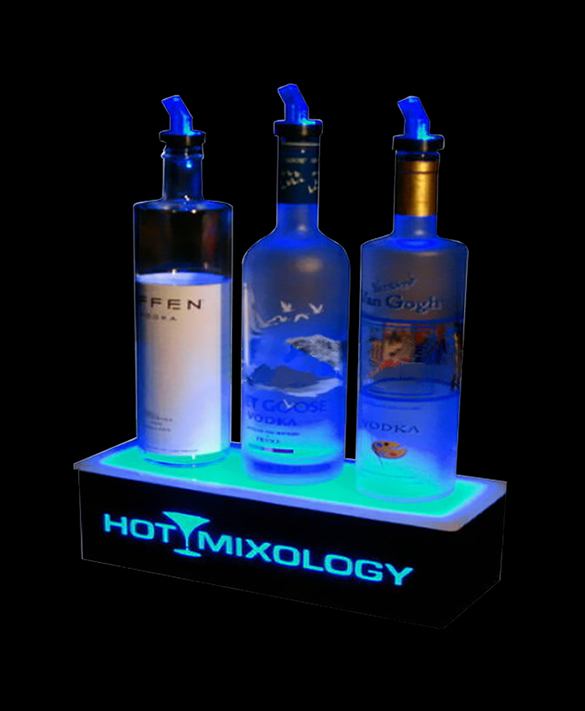 acrylic led bottle display stand-ld-pd07