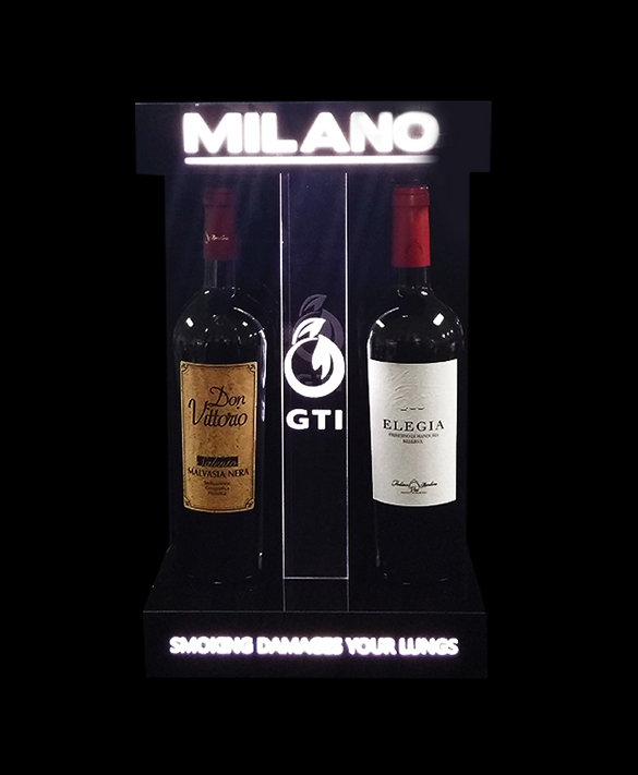 led bar counter pos wine bottle display ld-pd31