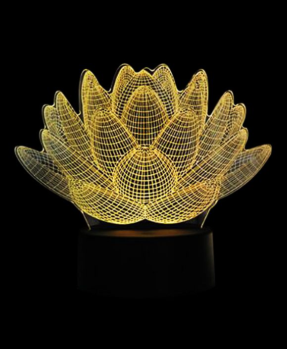 3d lotus night light ld-l009