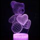 3d love bear night light ld-l006